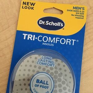 FREE NWT Dr Scholls Tri-Comfort Insoles 3/4 Size No Trimming | Fits Sizes 8-14